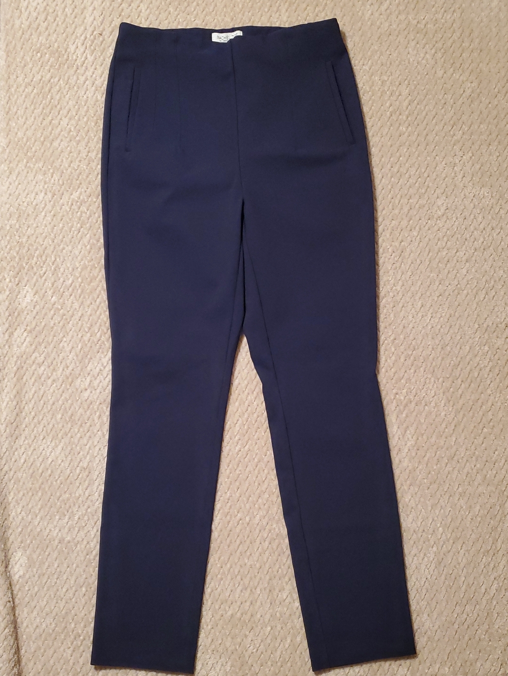 Rachel Zoe Navy Straight-Leg Ponte Pants